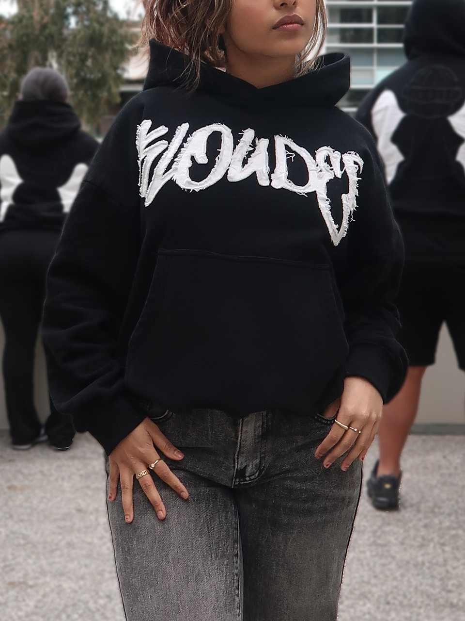 THE KLOUDED HOODIE - BLACK